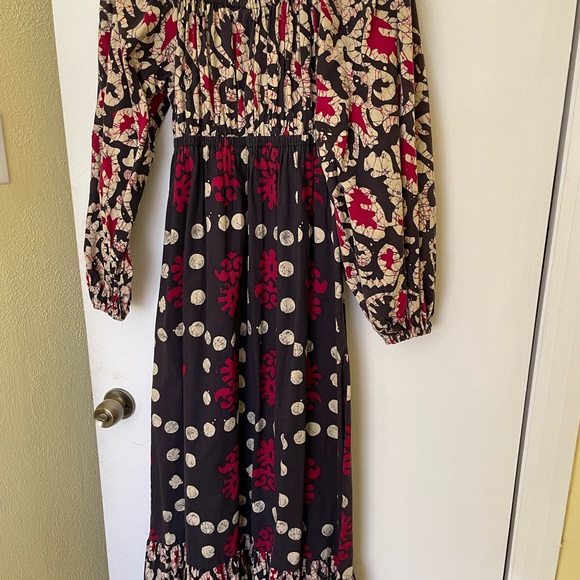 Vintage 70s Hippie Chic Maxi Dress - Picture 4 of 7